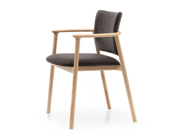 LORD 22 - Ash chair with armrests by Very Wood - view 2